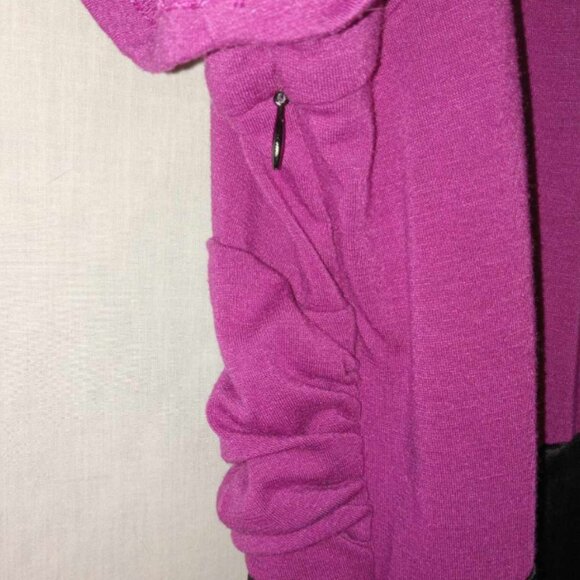 Torrid Fuchsia Black Wiggle Keyhole Back Blouson Dress Rhinestones‎ GUC size 22 - Picture 4 of 6